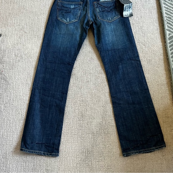 VTG Jimmy Taverniti So Men’s Boot Cut Jeans Sz 33 Beat Up Vintage Resin Y2K NWT - Picture 14 of 15